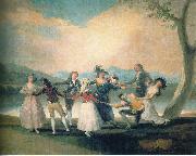 Francisco de Goya Das Blindekuhspiel oil painting on canvas